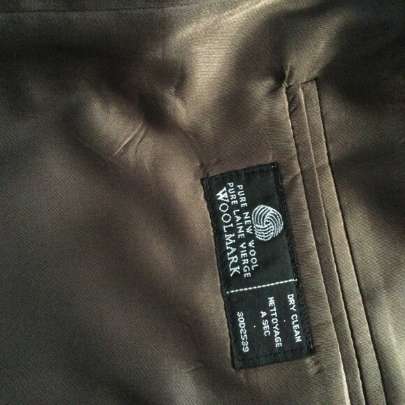 Joe men's coat black large 87cm long 40% wool - Picture 10 of 11